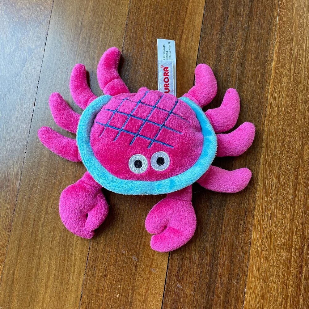Aurora Pink Plush Crab